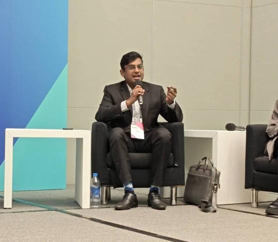 Nilay Shah from the Software Freedom Law Center (SFLC.in) at this year's RightsCon. Photo: Courtesy of SFLC.in