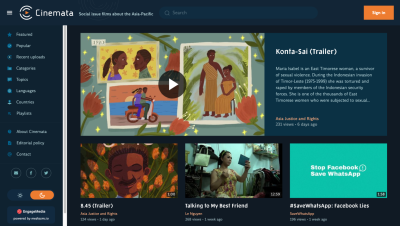 image linking to New Asia-Pacific video platform highlights social and environmental films
