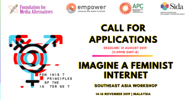 image linking to Imagine a Feminist Internet: Southeast Asia workshop will explore intersections of gender, sexuality and technology
