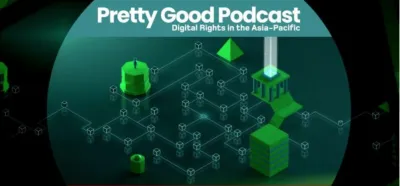  image linking to EngageMedia's Pretty Good Podcast: What intermediary liability means for digital rights 