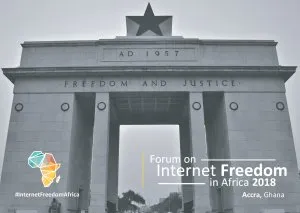  image linking to 2018 edition of the Forum on Internet Freedom in Africa (FIFAfrica) set to take place in Ghana 